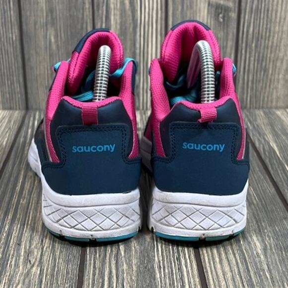 Saucony Dash Pink Teal Running Shoes Sneakers Girl Youth Y5 W6.5 SK167383 - Picture 4 of 7